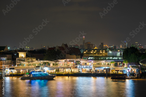 Wallpaper Mural Bangkok, Thailand. ;December 5, 2018 - Tha Maharaj Pier famous tourist attraction in Bangkok. Torontodigital.ca