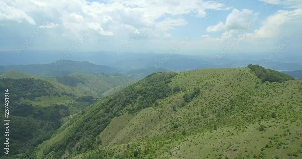 Aerial view of the mountain Kopaonik. Mountain peak. Aerial drone footage of mountain Kopaonik. 4K video Aerial view of the mountain Kopaonik. Mountain peak. Aerial drone footage of mountain Kopaonik. 4K video
