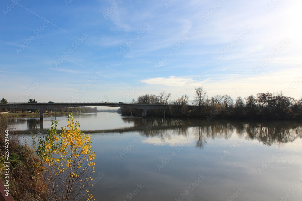 LA SAONE - RIVIERE - VUE DEPUIS TREVOUX - AIN