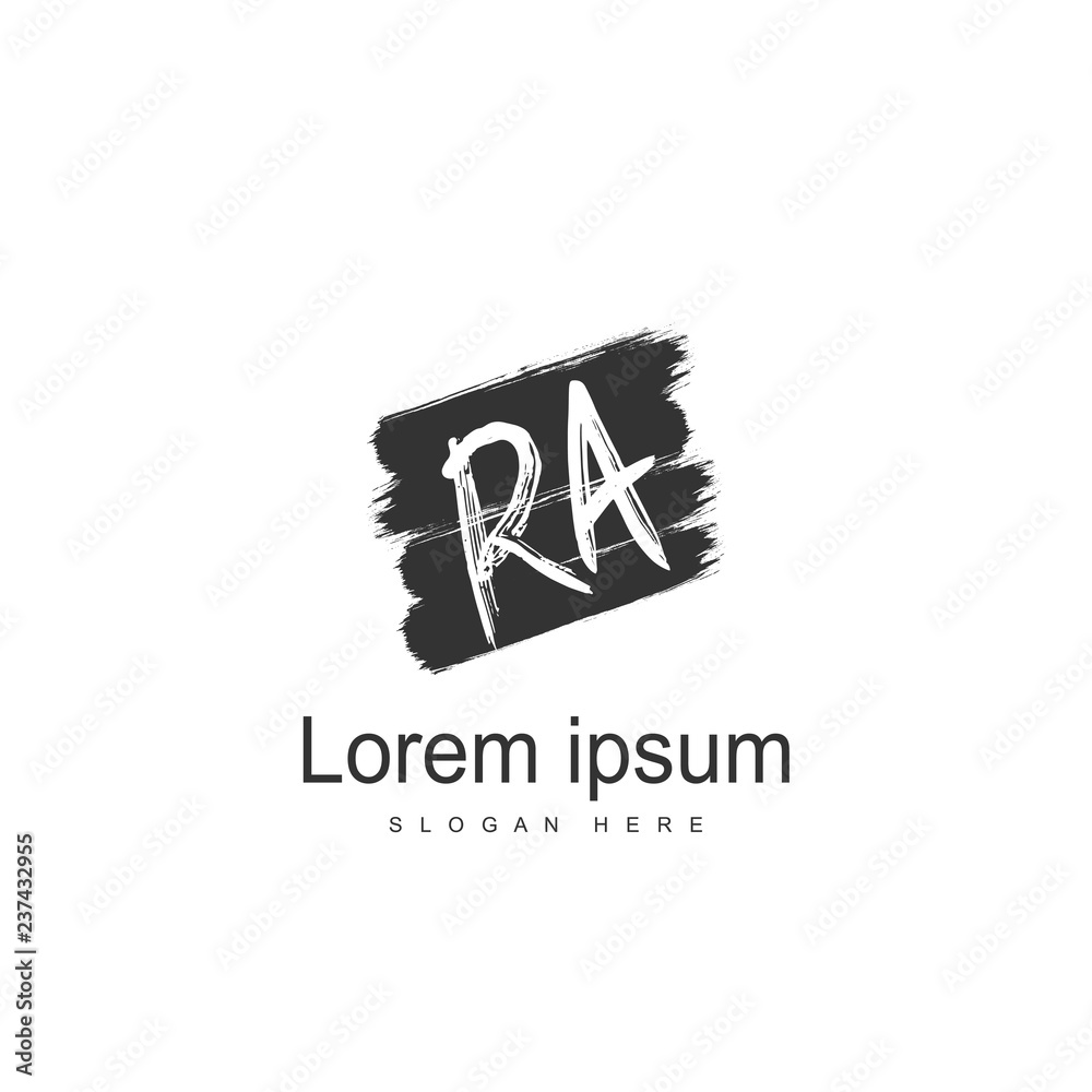 RA Logo template design. Initial letter logo design RA Logo template design. Initial letter logo design