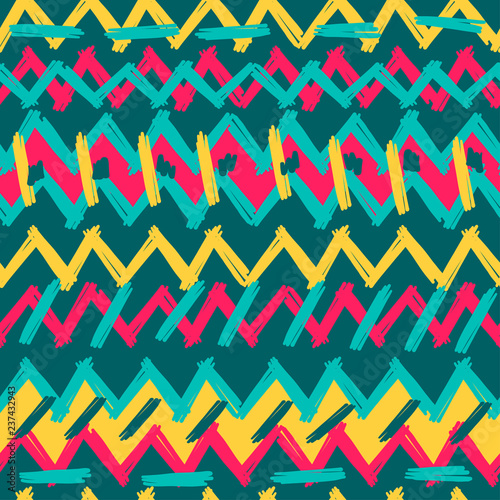 Abstract Ikat and boho style handcraft fabric pattern. Traditional Ethnic design for clothing and textile background, carpet or wallpaper