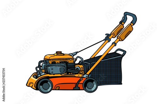 lawnmower mower lawn mower trimmer. isolate on white background