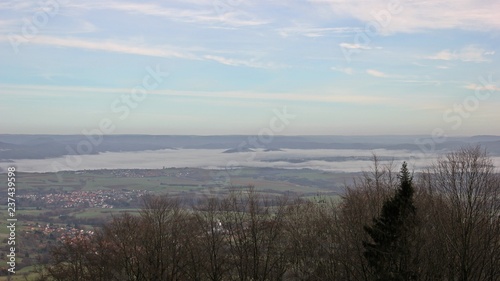 Blick vom Meißner Richtung Werra und Eschwege bei Inversionswetterlage © Schmutzler-Schaub
