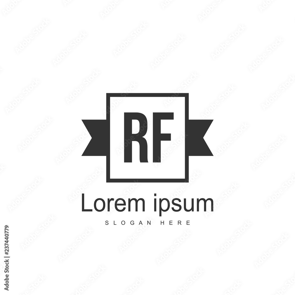 Obraz premium RF Logo template design. Initial letter logo design