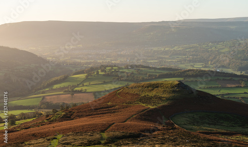 Table mountain above Abergavenny, Brecon Beacons National Park, Wales.