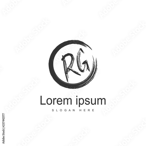 RG Logo template design. Initial letter logo design © Robani