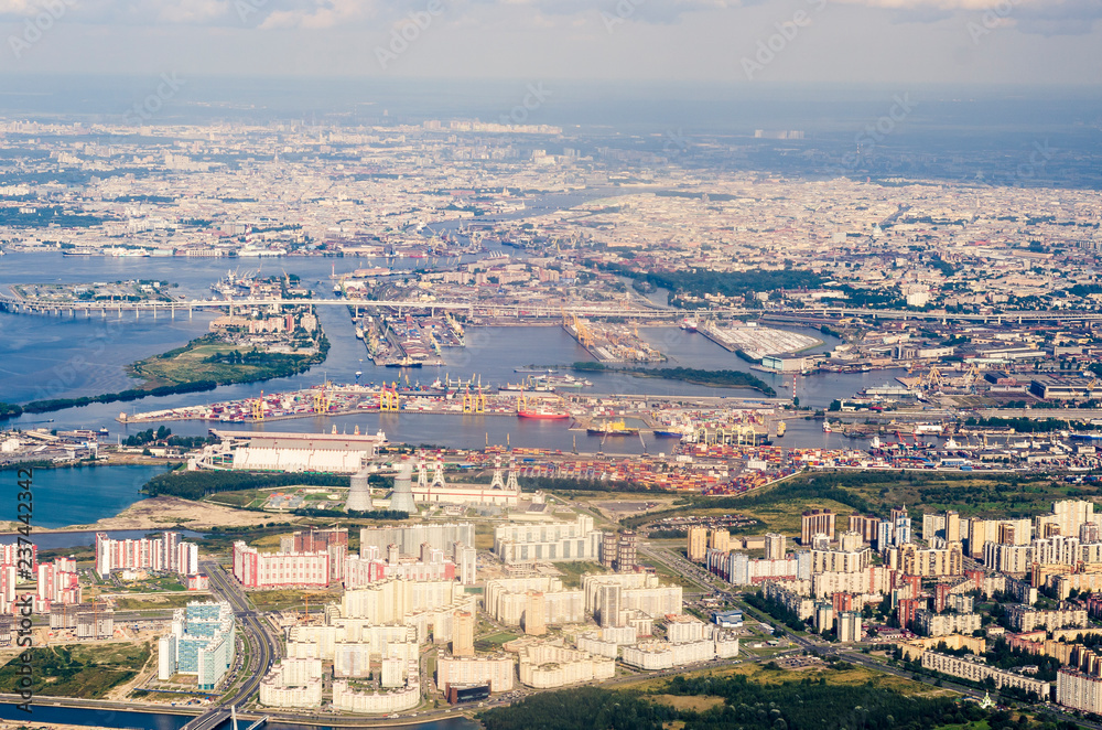 aerial view of the Saint Petersburg