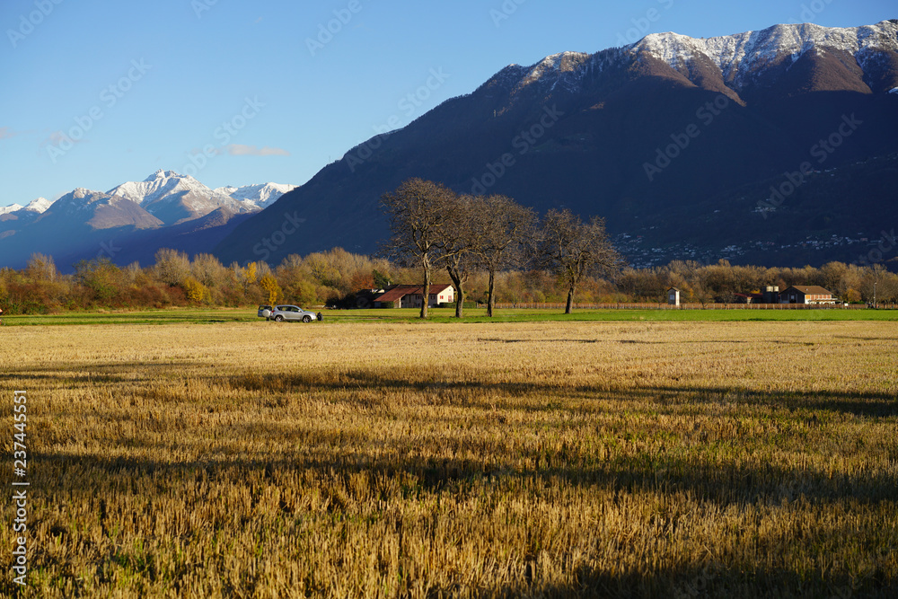 Landscape in the mountains, Ascona, Switzerland Landscape in the mountains, Ascona, Switzerland