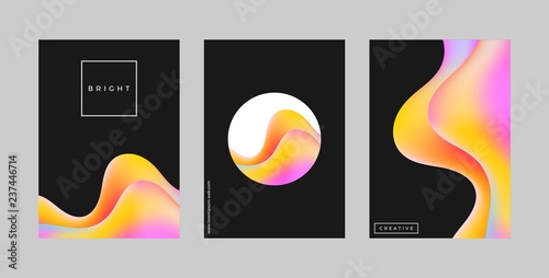 Creative covers. Liquid color. Applicable for flyer brochure poster and invitation 