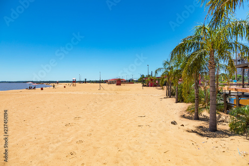 The San Jose beach in Encarnacion in Paraguay.