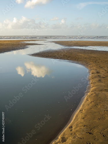 beautiful Westward Ho beach at low tide