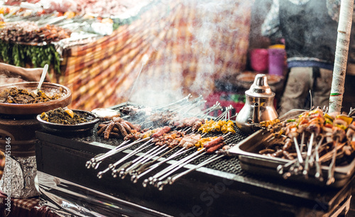 Food stall in Morocco