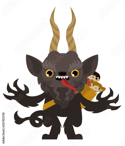 christmas krampus monster