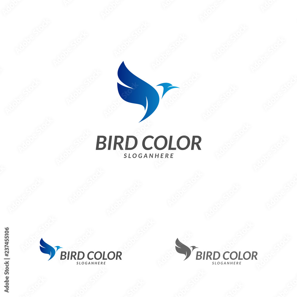 Bird logo vector. Flying Bird Logo design vector template. Dove Pigeon Logotype concept icon. Bird logo vector. Flying Bird Logo design vector template. Dove Pigeon Logotype concept icon.