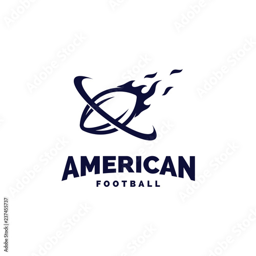 Modern professional american football logo for sport team