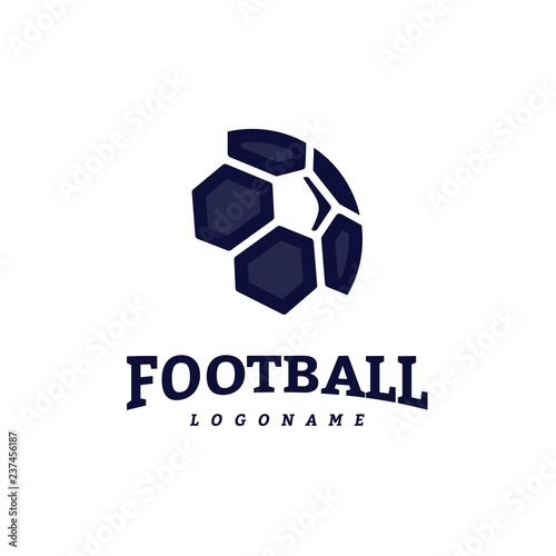 Soccer Football Badge Logo Design Templates. Sport Team Identity Vector Illustration