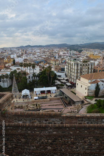 City of Malaga from above.