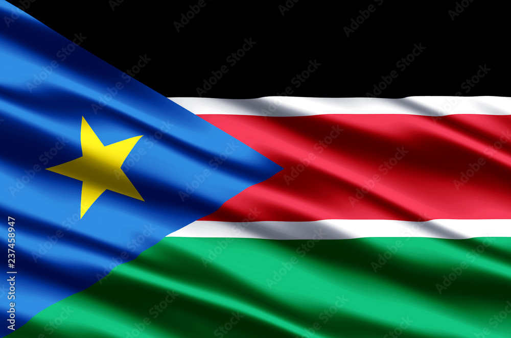 Naklejka premium South Sudan