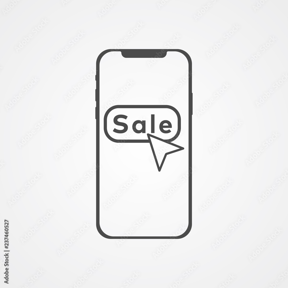 Sale button vector icon sign symbol Sale button vector icon sign symbol