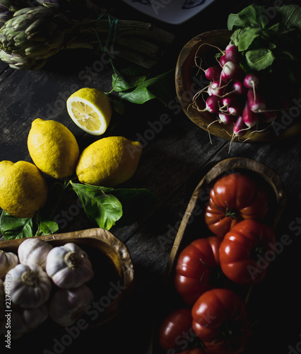 An assortment of fruits and vegetables