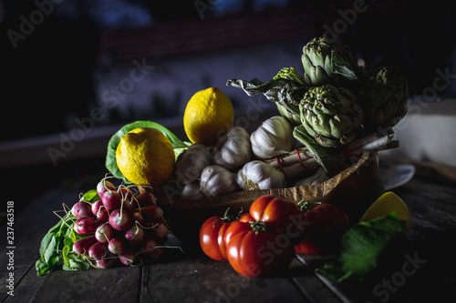 An assortment of fruits and vegetables
