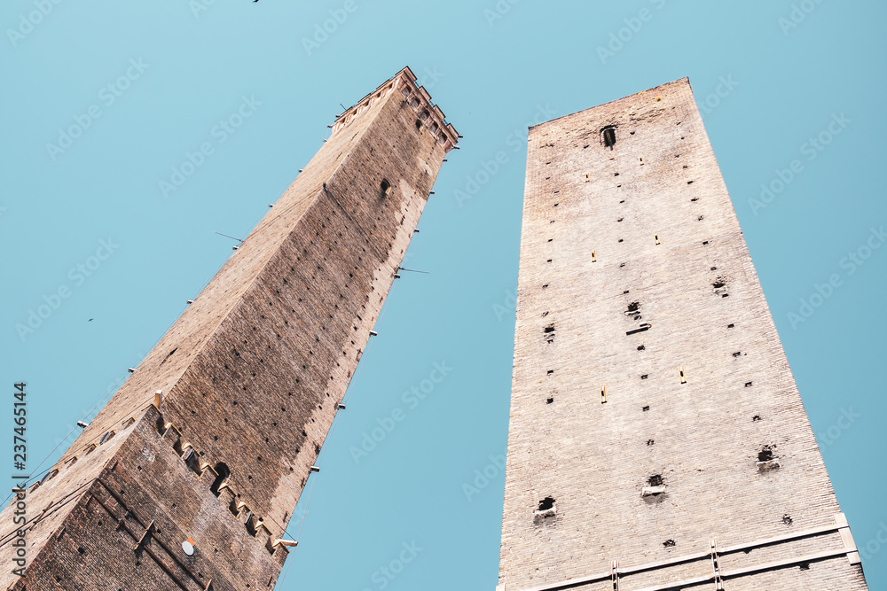 Twin towers of Bologna, Italy