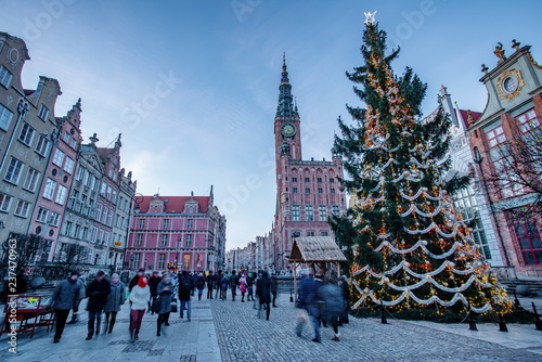 gdansk christmas decoration old town