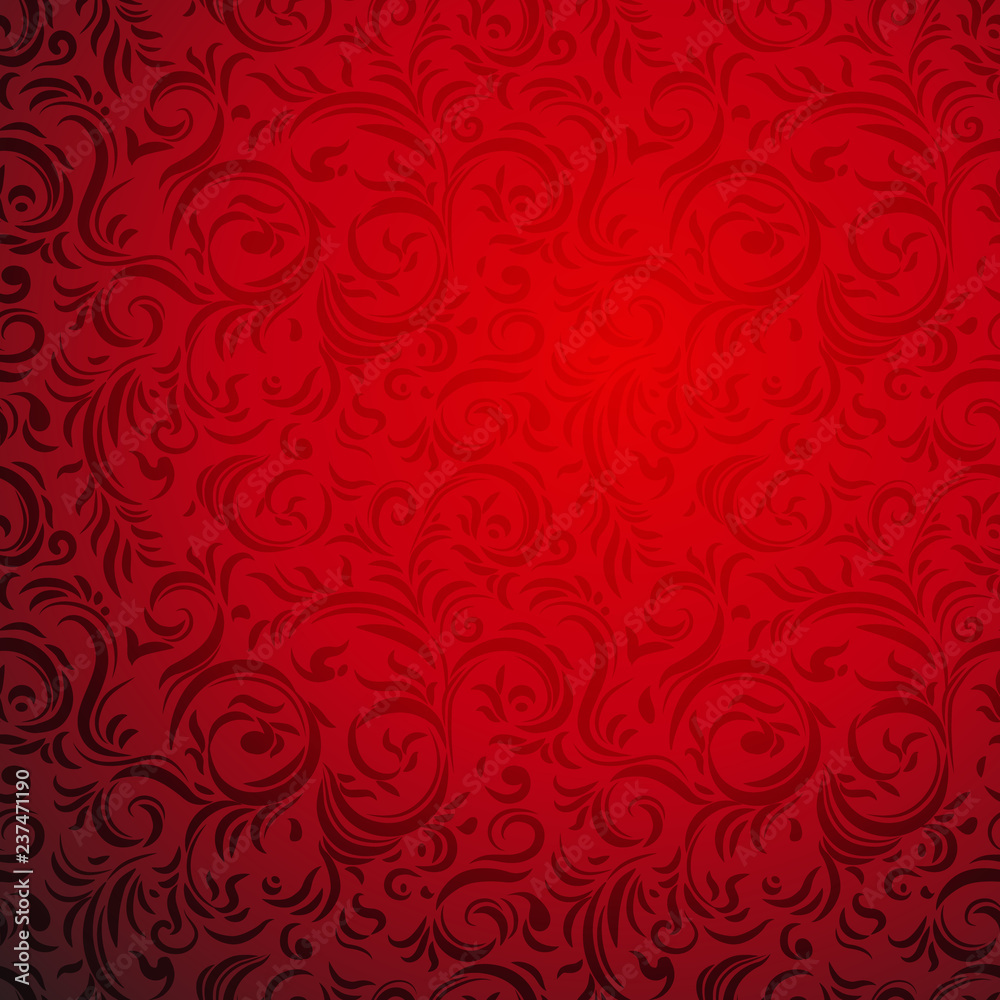 Ornamental seamless pattern. Festive red style. Bright holiday background Ornamental seamless pattern. Festive red style. Bright holiday background