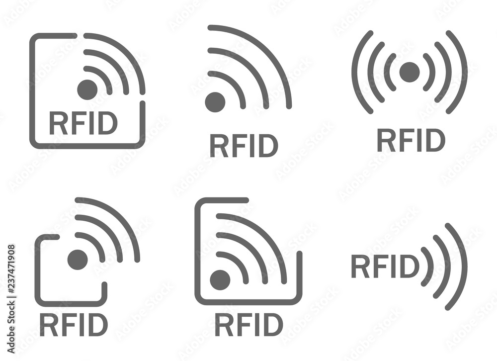 monochrome set of icons rfid. set of icons featuring radio and radio waves monochrome set of icons rfid. set of icons featuring radio and radio waves