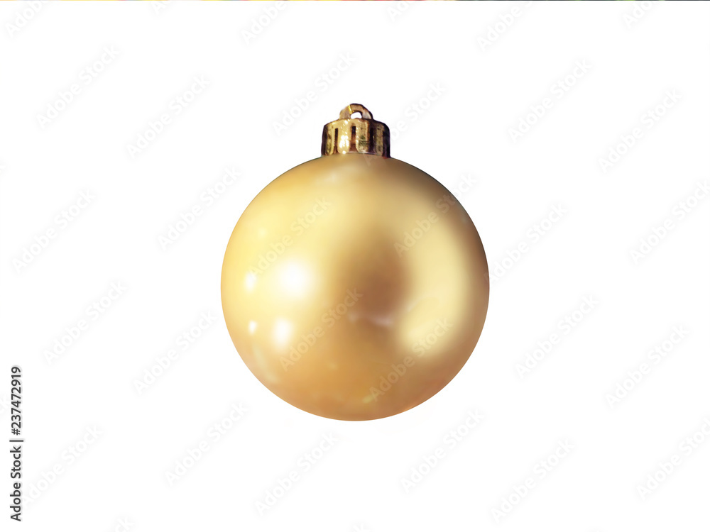 golden christmas ball isolated on white background golden christmas ball isolated on white background