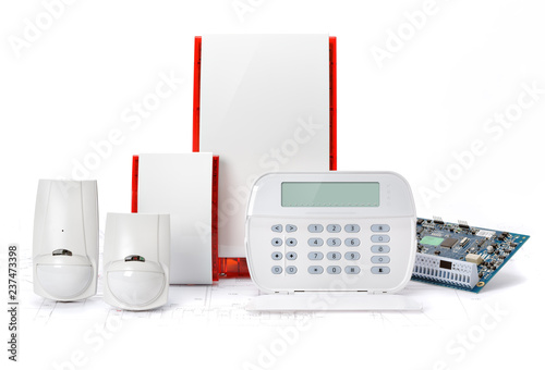 Obraz w ramie Alarm domowy, system ochrony CCTV