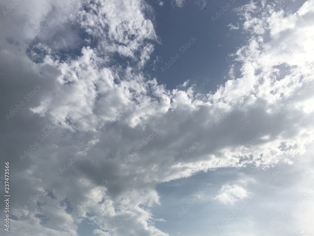 Obraz premium blue sky with clouds