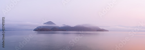 Lake Toya in Foggy Morning photo