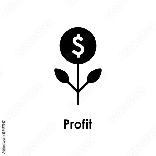 flower, money, dollar icon. Element of business icon for mobile concept and web apps. Detailed flower, money, dollar icon can be used for web and mobile