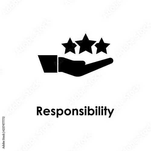 hand, stars, responsibility icon. Element of business icon for mobile concept and web apps. Detailed hand, stars, responsibility icon can be used for web and mobile