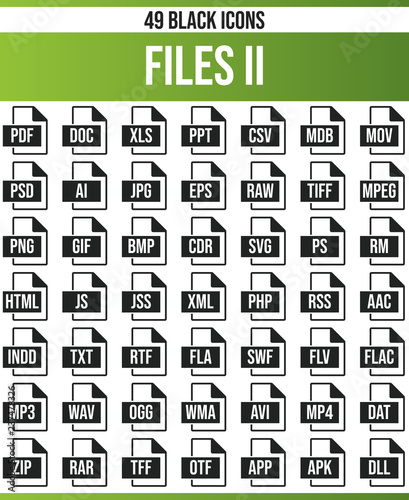 Black Icon Set File II
