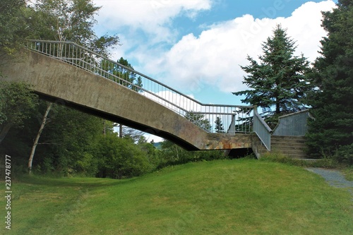 Cantilever foot bridge, Bowring Park, St. John's, Newfoundland and Labrador. photo