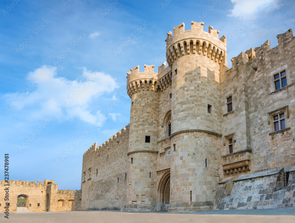 Grand Master Palace in medieval city of Rhodes (Rhodes, Greece)