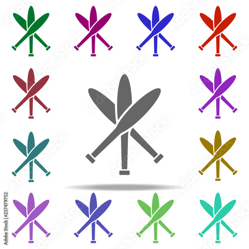 skittles icon. Elements of circus in multi color style icons. Simple icon for websites, web design, mobile app, info graphics