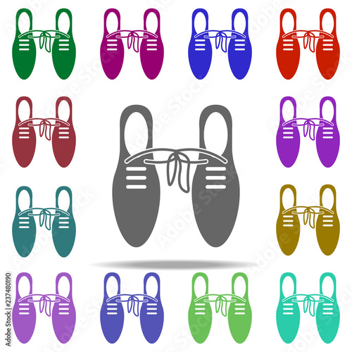 tie one shoes icon. Elements of Day of jokes in multi color style icons. Simple icon for websites  web design  mobile app  info graphics