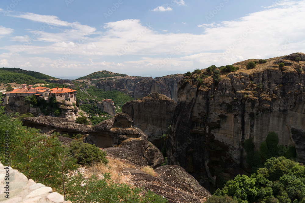 Meteora monastery region of the village of Kalambaka Greece.