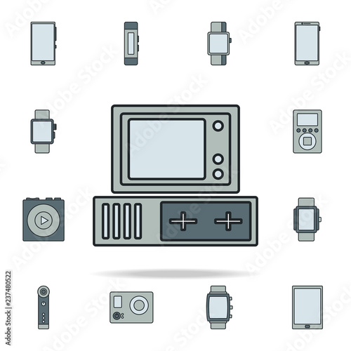 old computer icon. Devices icons universal set for web and mobile
