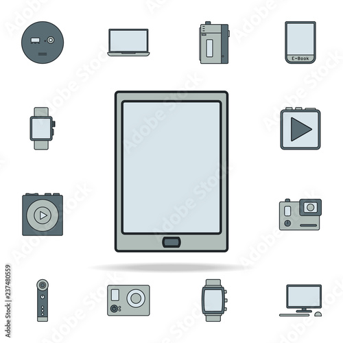 the tablet icon. Devices icons universal set for web and mobile