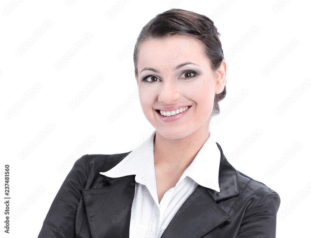 Executive business woman.isolated on white. photo with copy space Executive business woman.isolated on white. photo with copy space