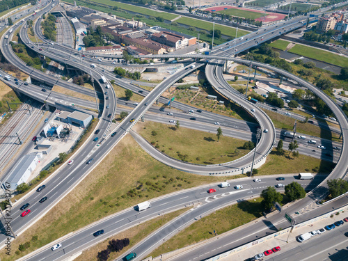 Image of car interchange of Barcelona