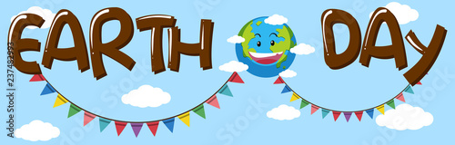 Earth day banner concept