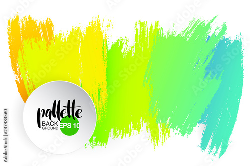 artistic backdrop, vector with brush strokes, brush paint look background with colorful hand painted stains