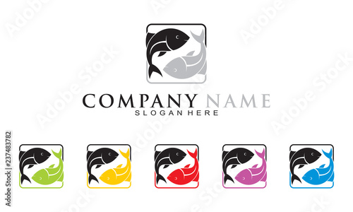 Fish logo template