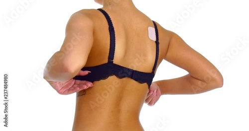 Taking off bra - sex and temptation concept