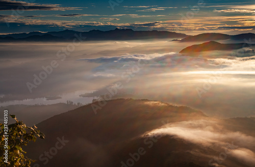 amazing sunrise seen from Sri Pada or Adam's Peak, Sri Lanka © Melinda Nagy